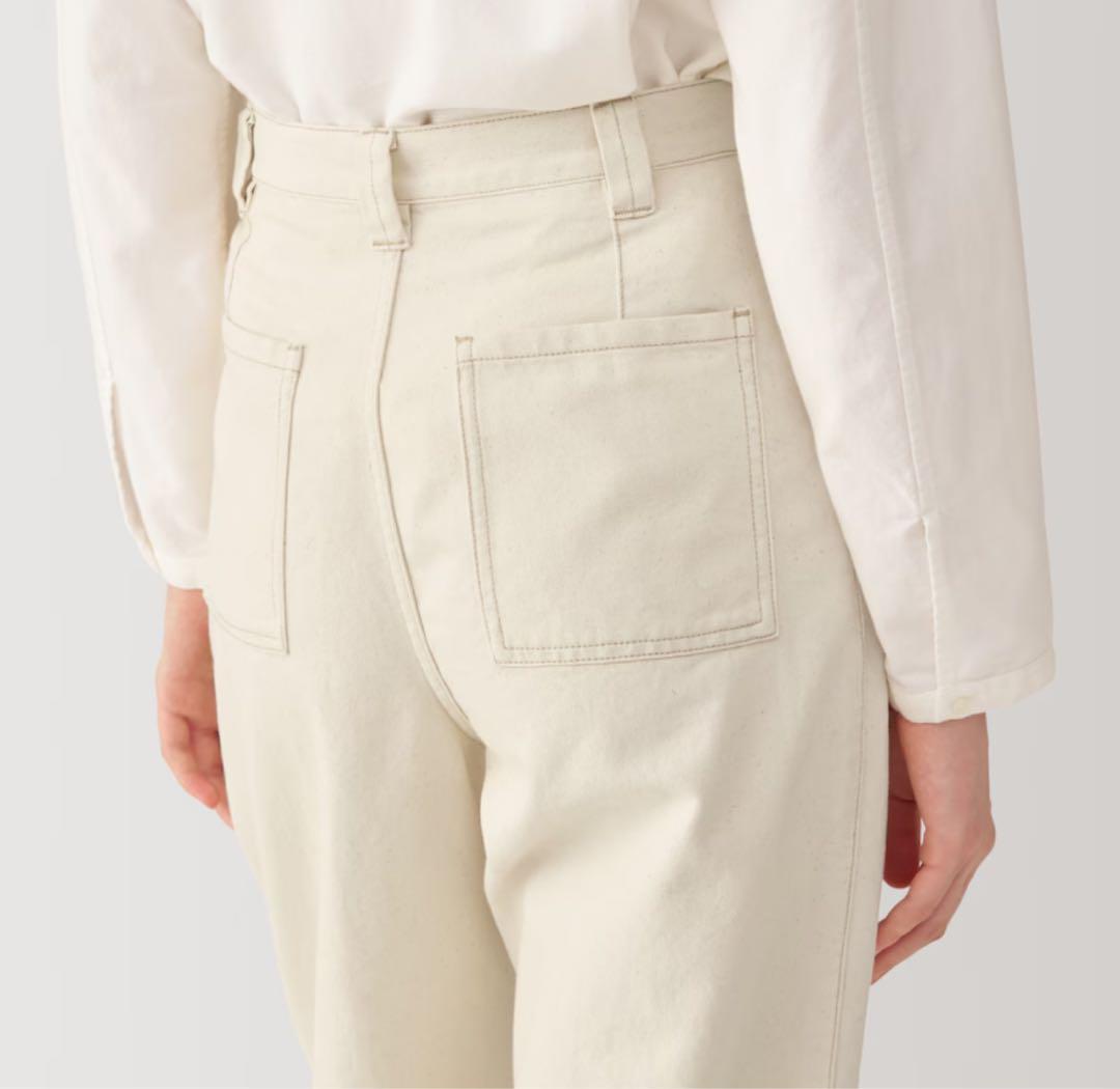 MUJI Labo 婦人　和紙混パンツ 婦人２４（６１ｃｍ）・生成