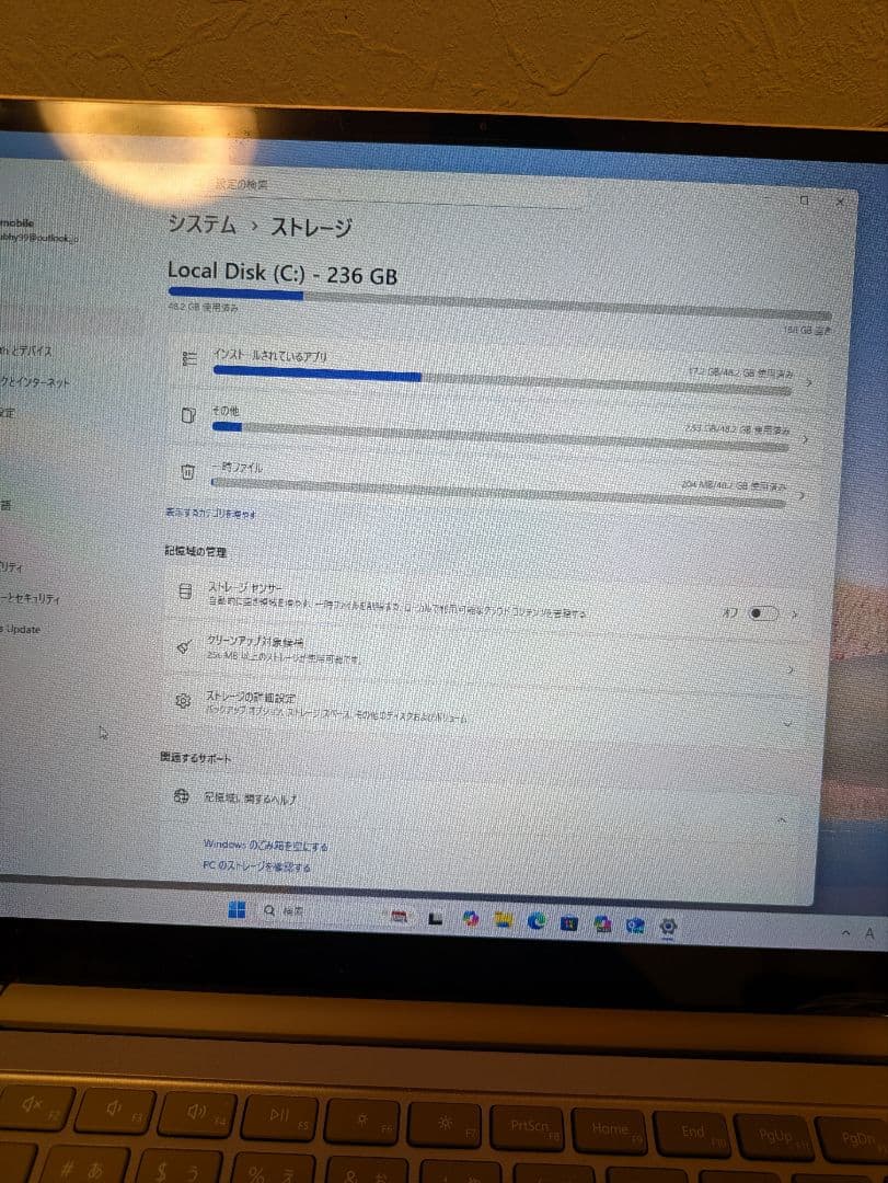 Microsoft Surface タッチパネル ピンク系 HD256GB
