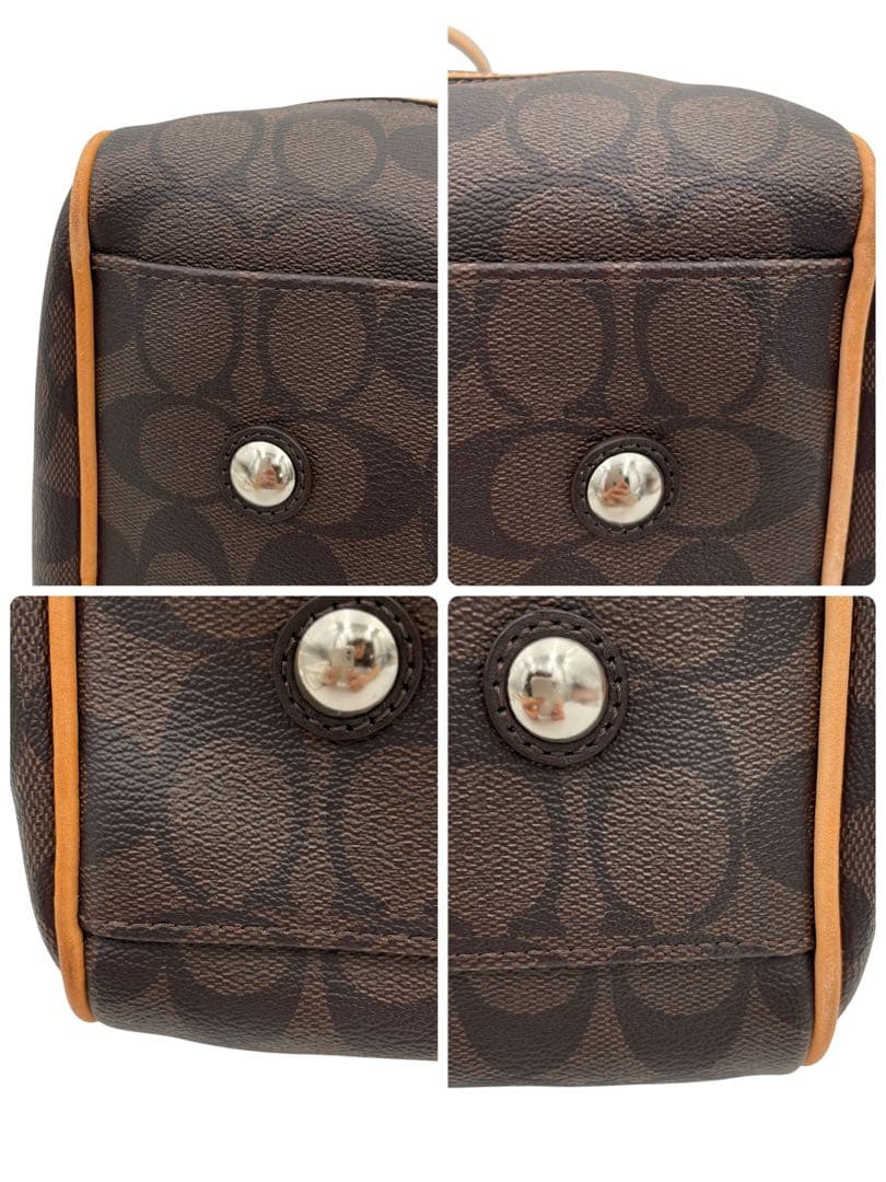 美品✨COACH ボストンバッグ シグネスチャー PVC ブラウン 2way