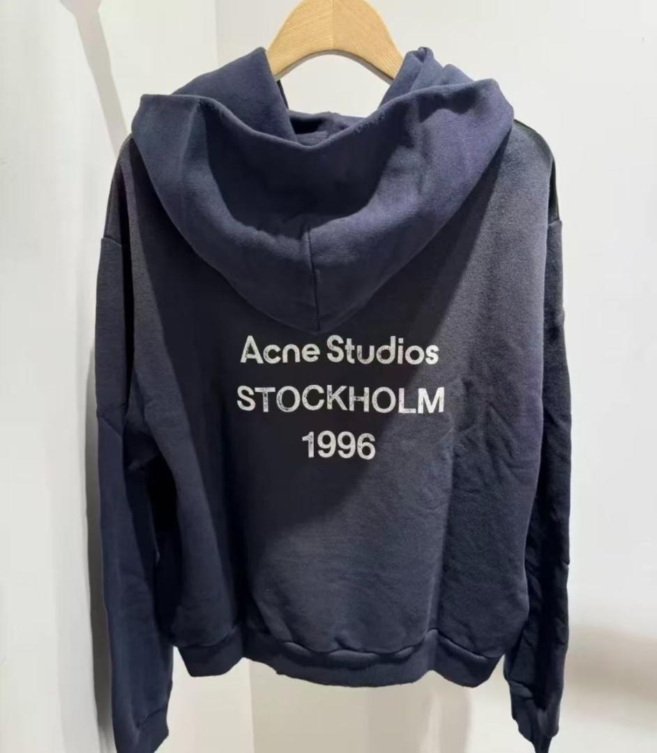 Acne Studios トップス ダークブルーパーカー L