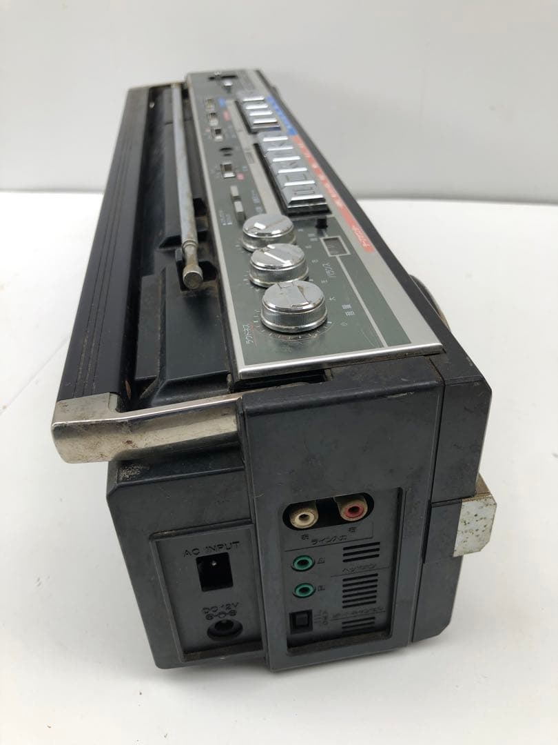 SHARP QT-77BK ブラック ラジカセ レトロ(D1 54)