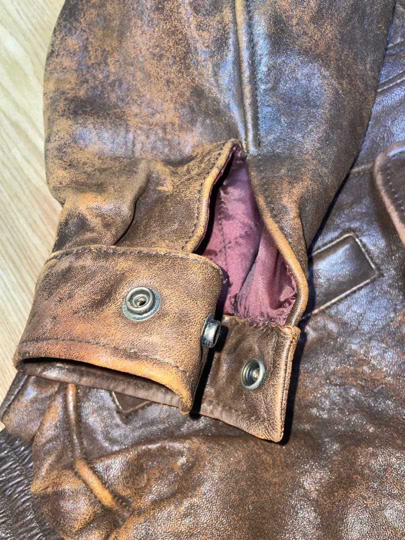 【希少】AZEANIA DE-LUXE レザージャケット 羊革 ボアインナー付