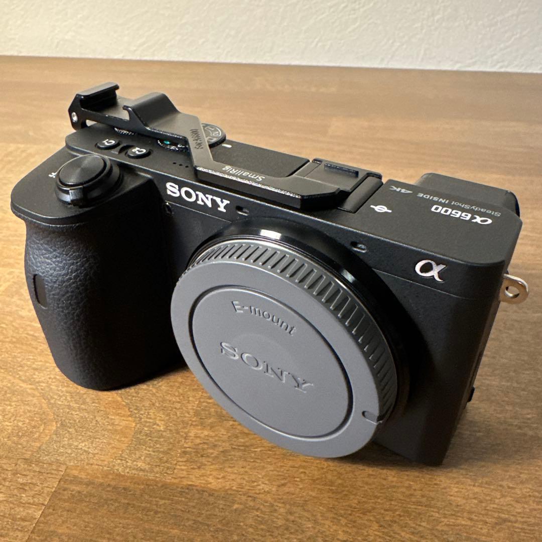 SONY α6600 ボディ海外版 SmallRigコールドシューアダプター付き