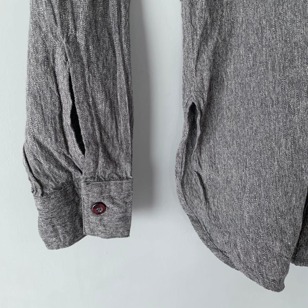 BIG SMITH ヴィンテージ 黒シャンブレーシャツ ビッグスミス 背中刺繍