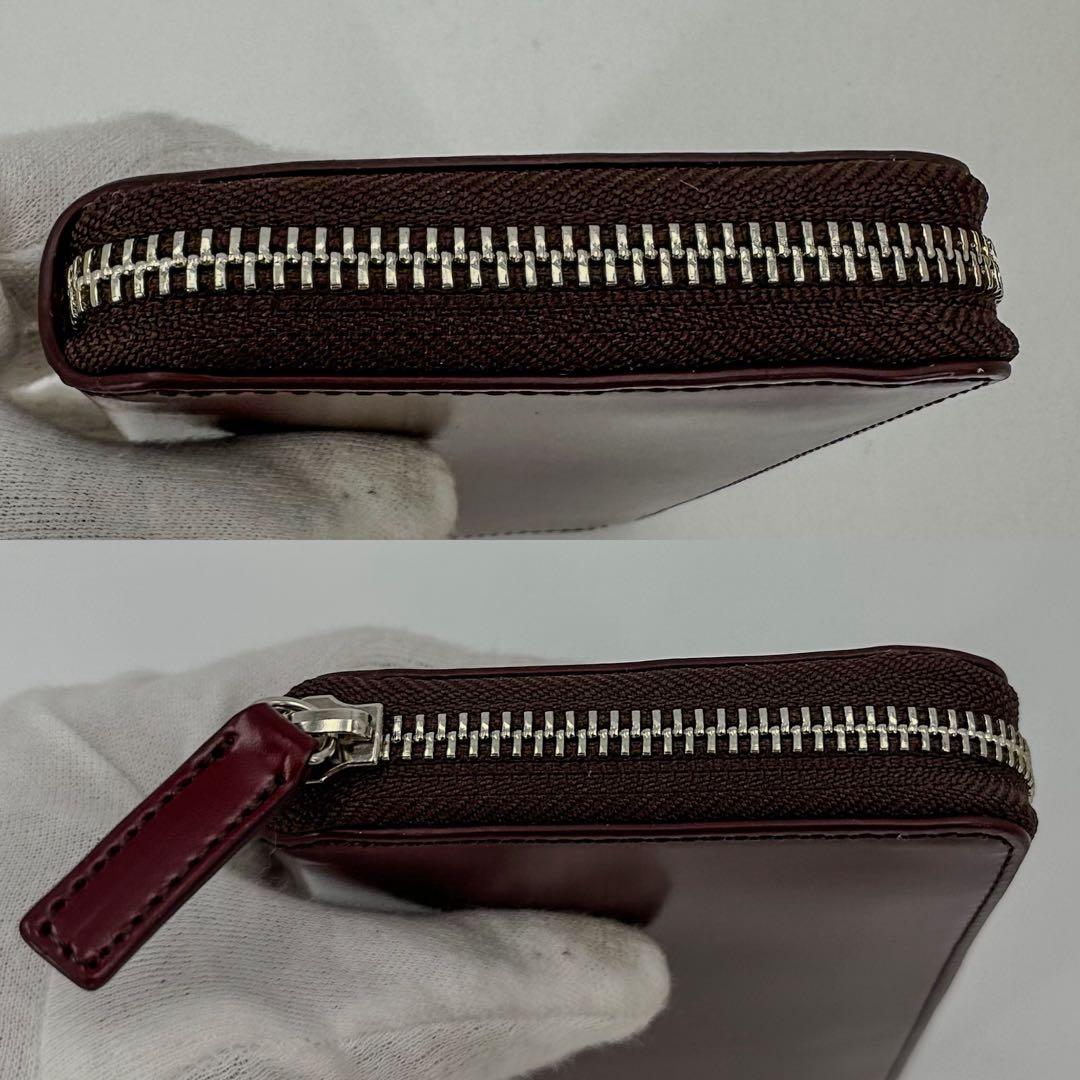 えーけー新品プレリーギンザ長財布ラウンドファスナー　茶色　馬革　レザー