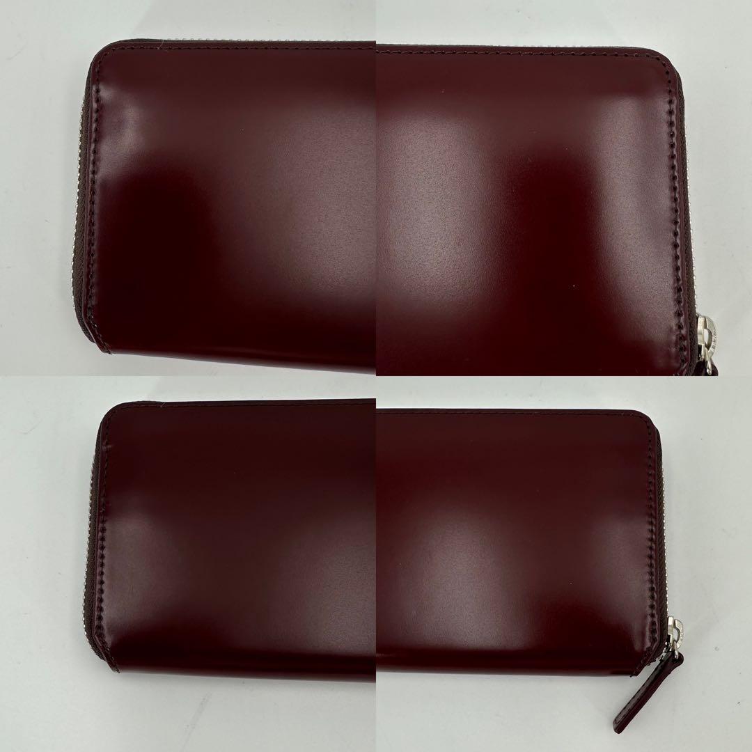 えーけー新品プレリーギンザ長財布ラウンドファスナー　茶色　馬革　レザー