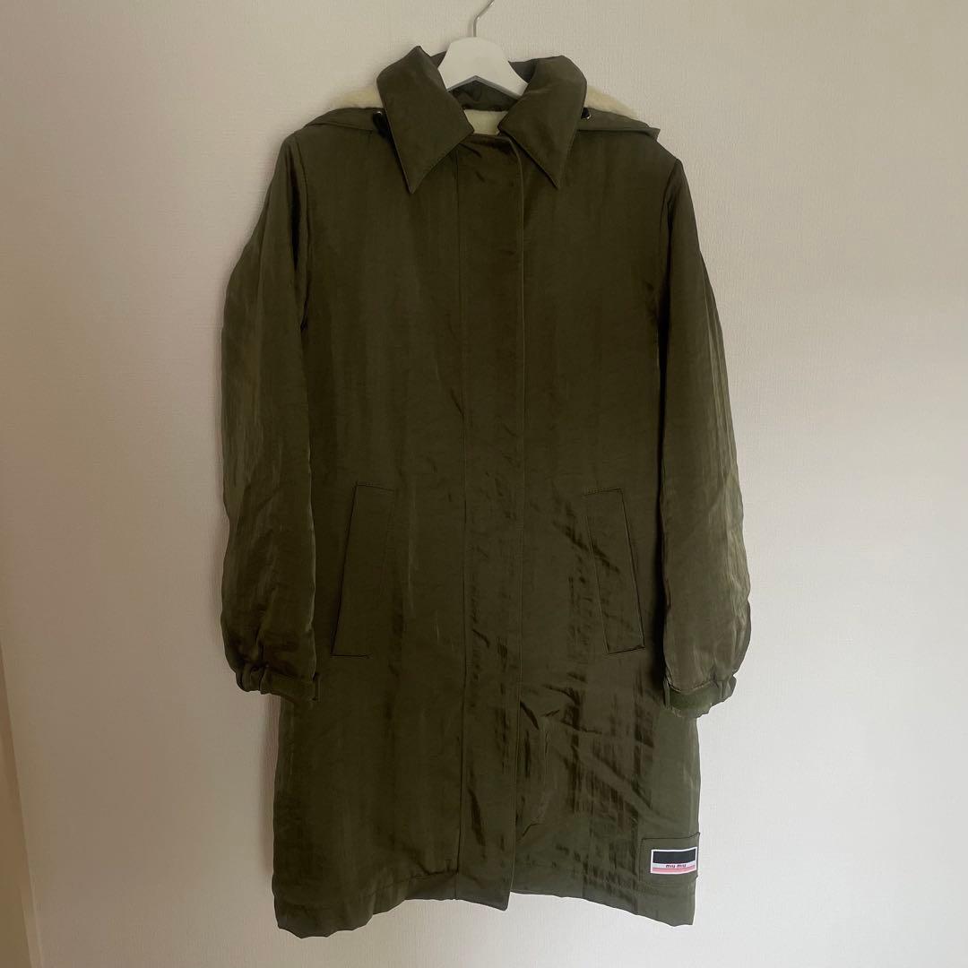 り*！様 2019AW MIUMIU モッズ　コート　ミリタリー　36 ミュウミ