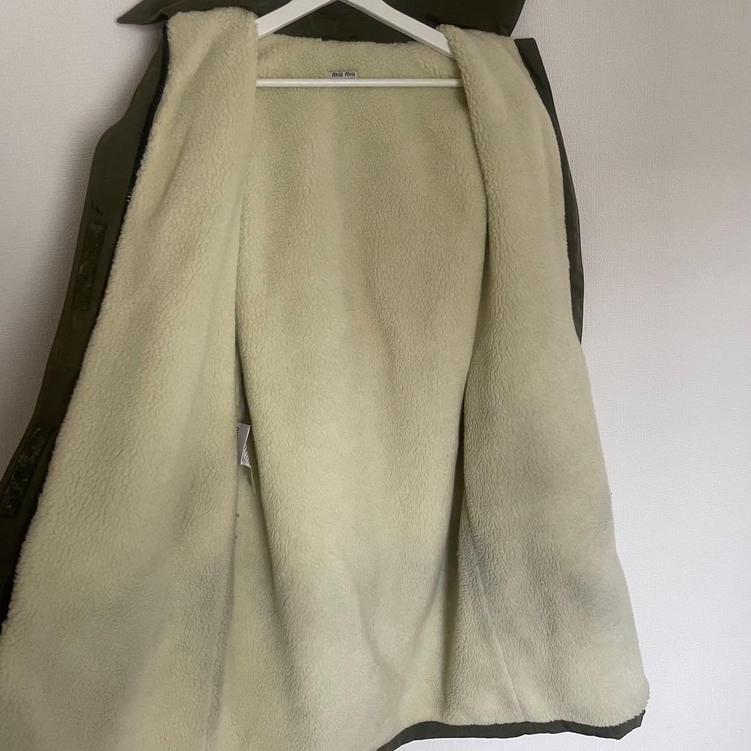 り*！様 2019AW MIUMIU モッズ　コート　ミリタリー　36 ミュウミ