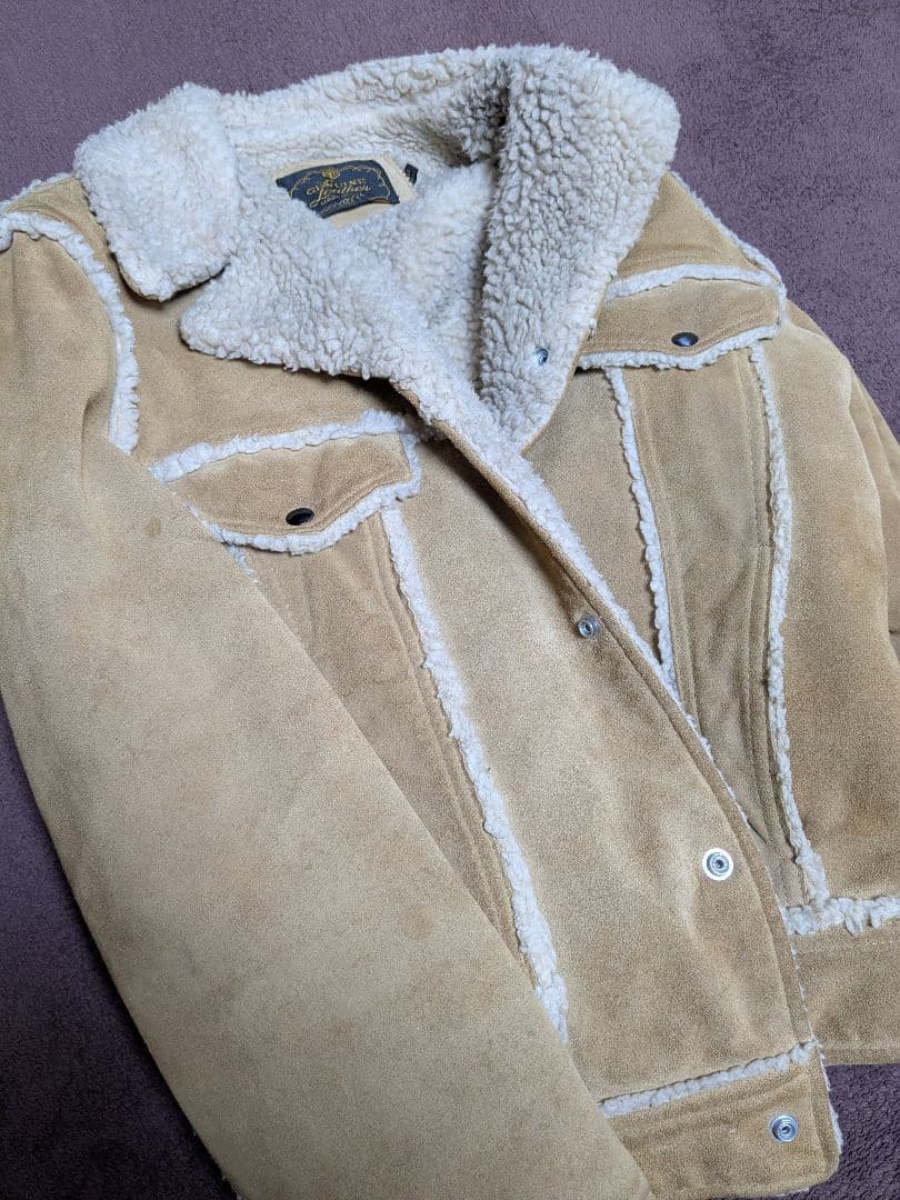 ★貴重40Ｌサイズ★大人気ヴィンテージスエードボアジャケット