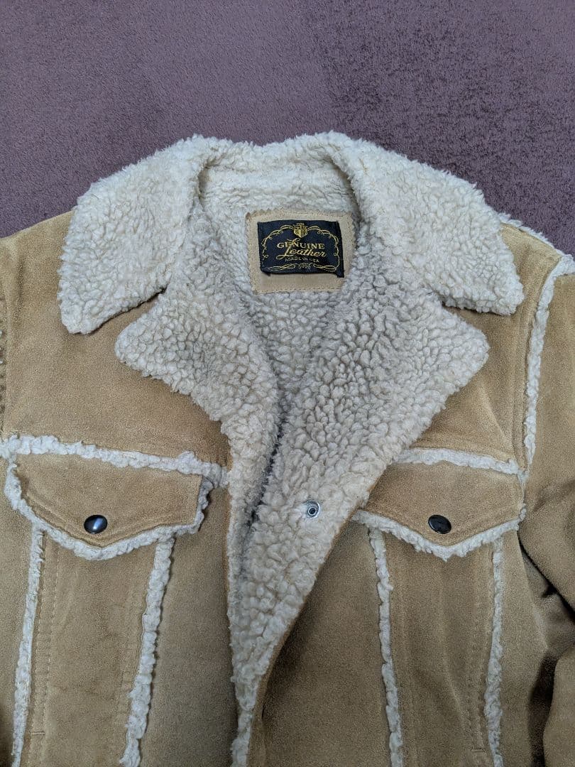 ★貴重40Ｌサイズ★大人気ヴィンテージスエードボアジャケット