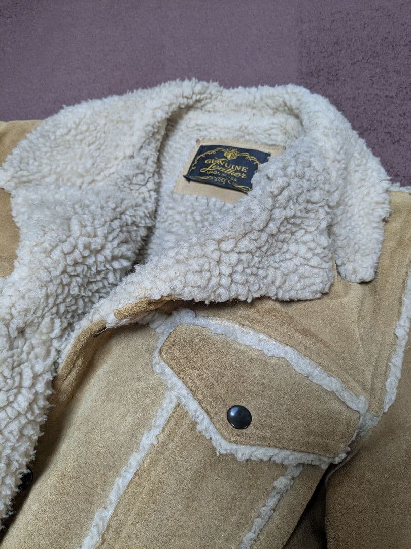 ★貴重40Ｌサイズ★大人気ヴィンテージスエードボアジャケット