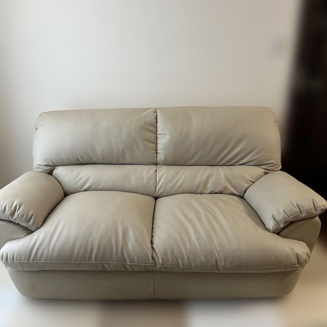 ニトリ　2人掛けソファ　Nシールドビット ３KD ベージュ