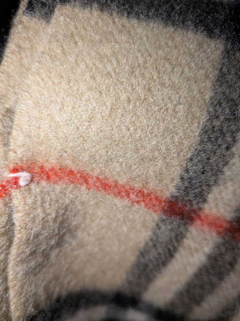 未使用　90's Burberrys カシミヤ チェックマフラー カシミヤ