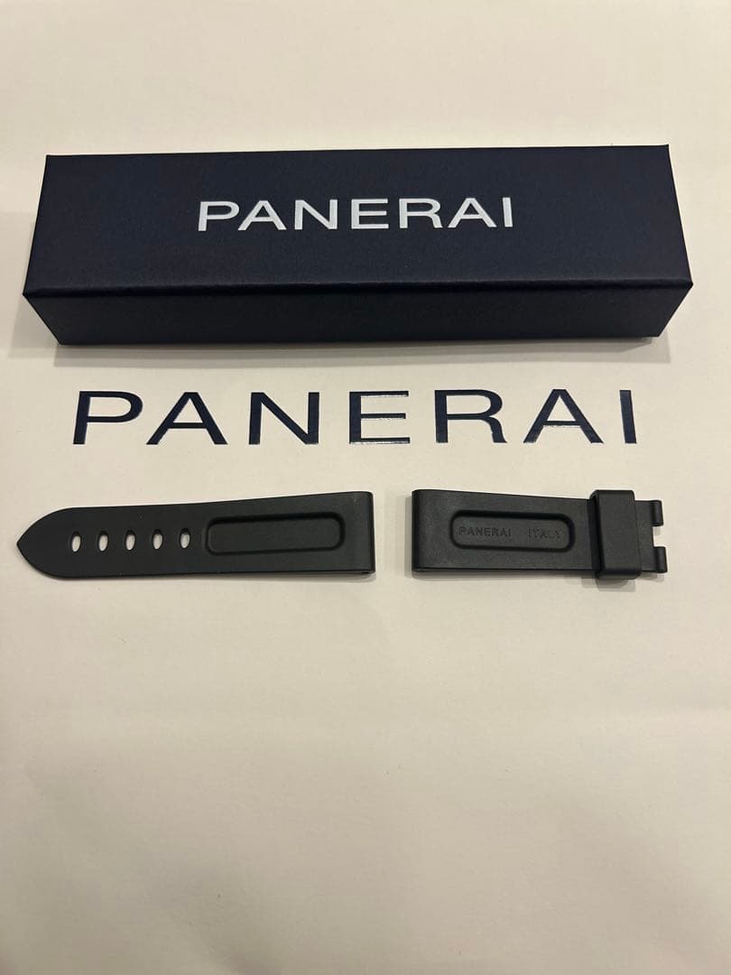 ま*ー様 OFFICINE PANERAI ラバーベルト ブラック XS③
