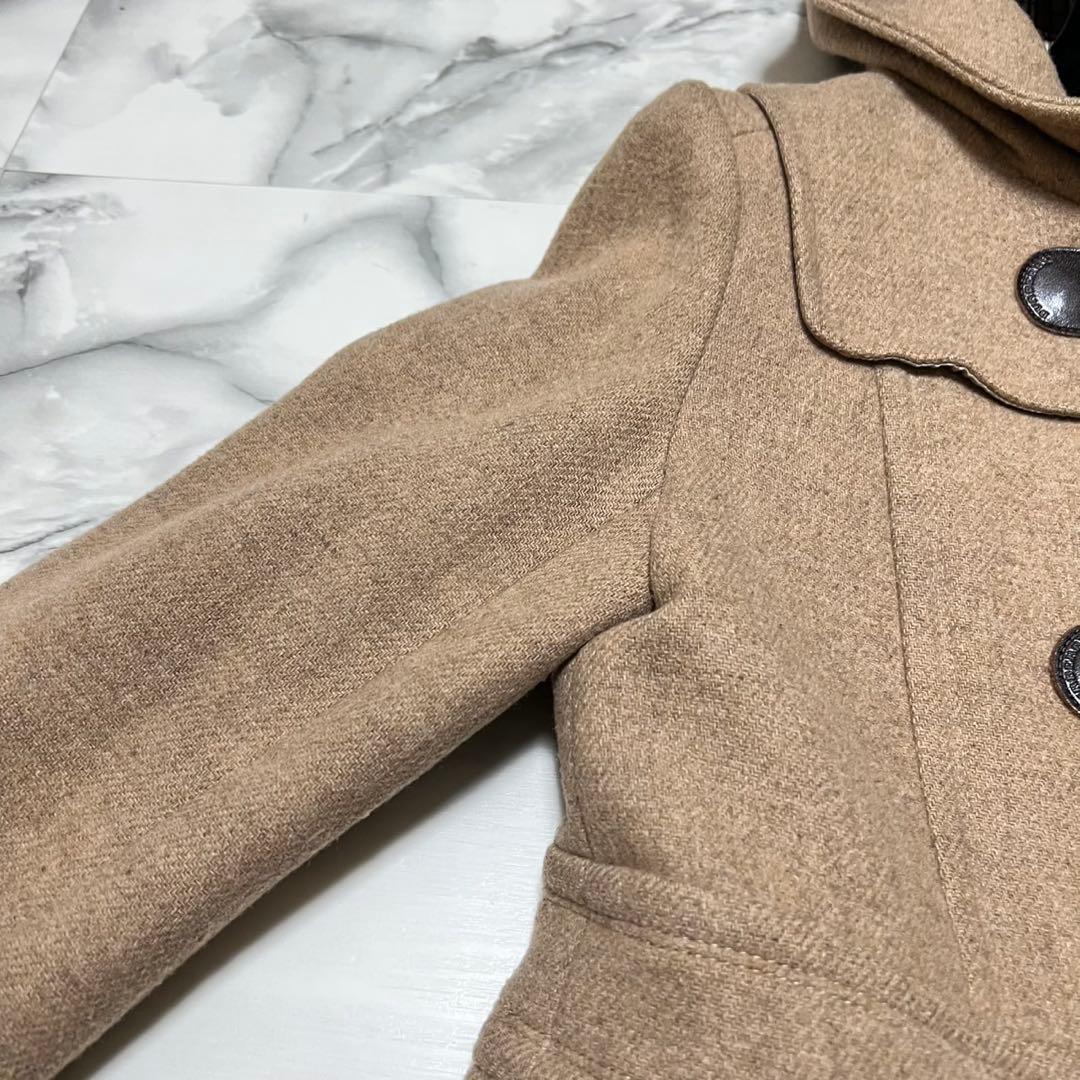 【美品】バーバリーブルーレーベル　ダッフルコート　Aライン　ホースマーク　L