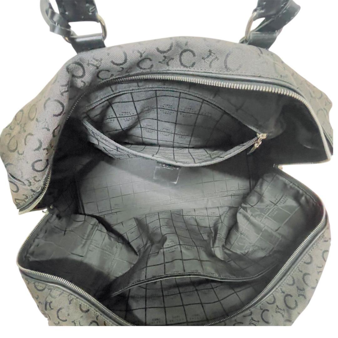 セリーヌ ボストンバッグ キャンバス ブラック トラベルバッグ 旅行鞄