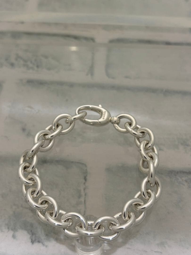 超美品　オールドグッチ　GUCCI ヘビー　リンクチェーン　ブレスレット