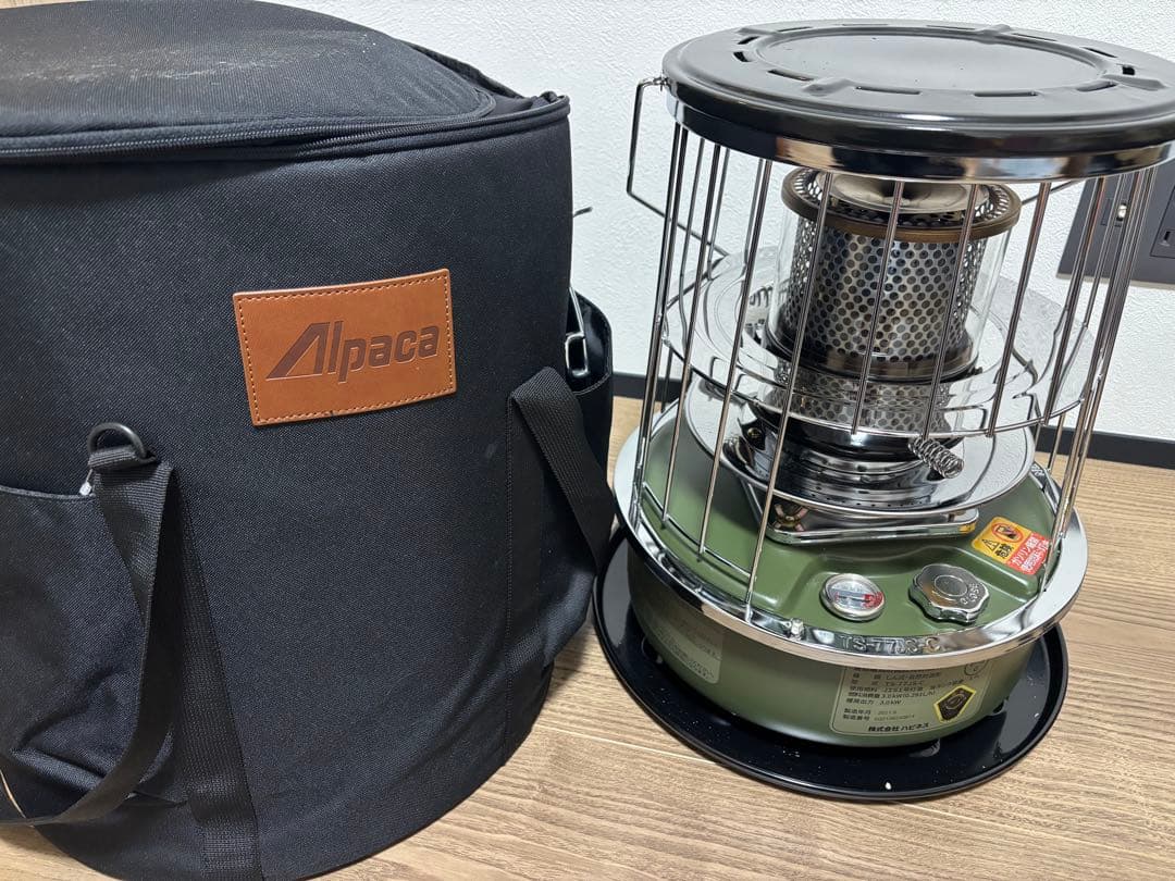 ALPACA 石油ストーブ TS-77JS-C 2021年製　ケース付