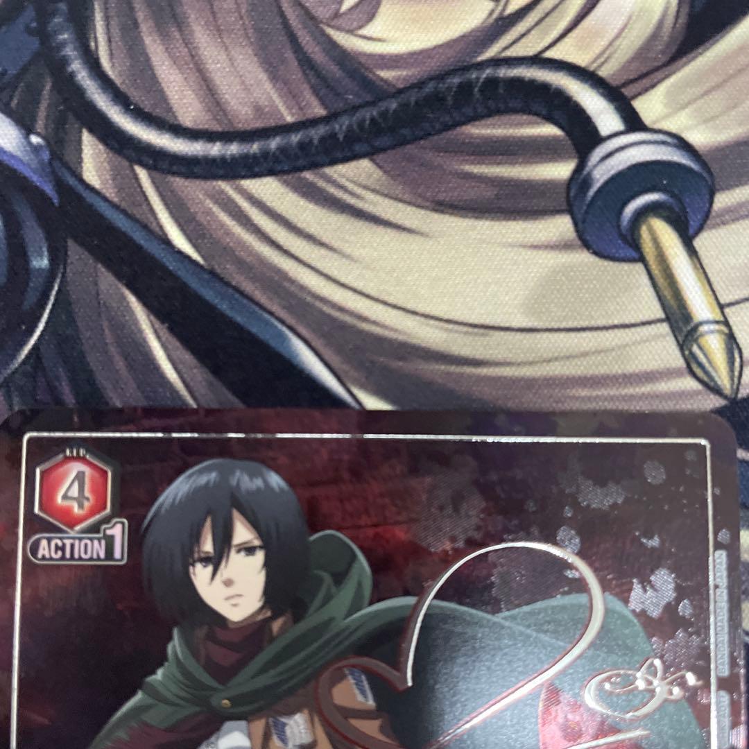 ユニオンアリーナ　進撃の巨人　ミカサ・アッカーマン SR★★ パラレル