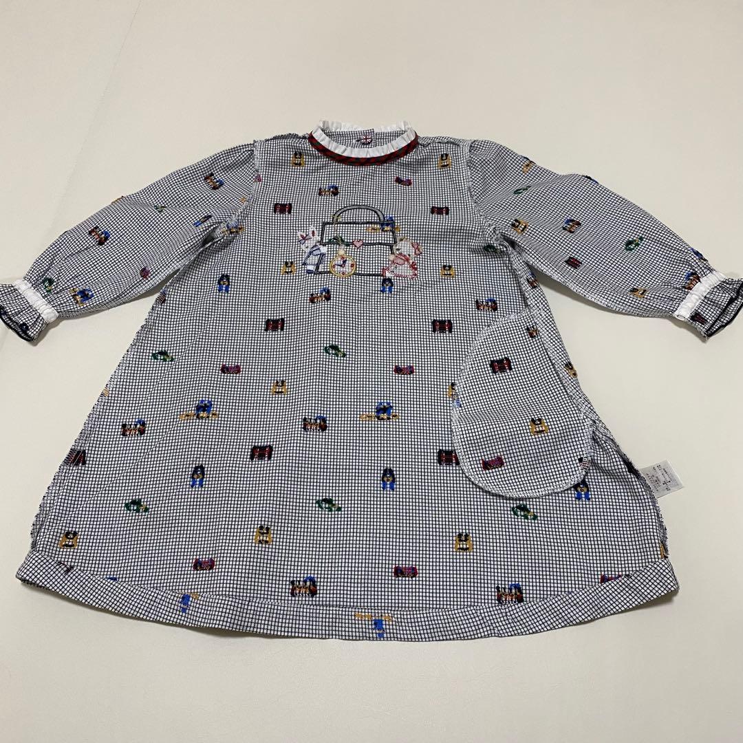 ファミリア　ロンドンシリーズ　イギリス　90cm 長袖　チェック柄ワンピース