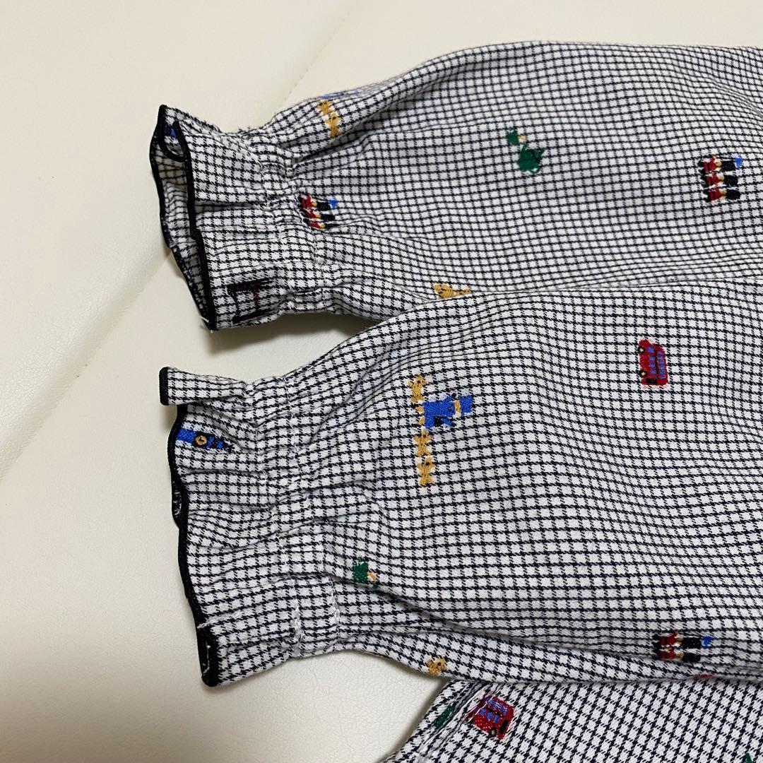 ファミリア　ロンドンシリーズ　イギリス　90cm 長袖　チェック柄ワンピース