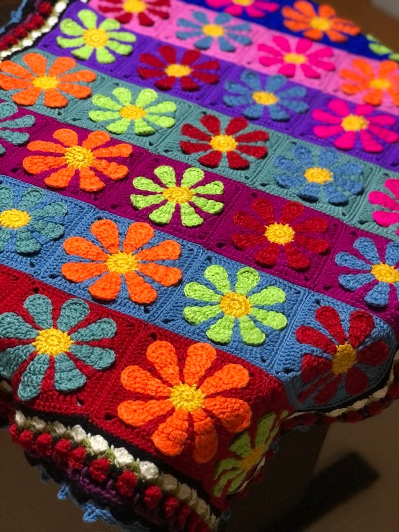 フルオーダー手編みブランケット 財前商品