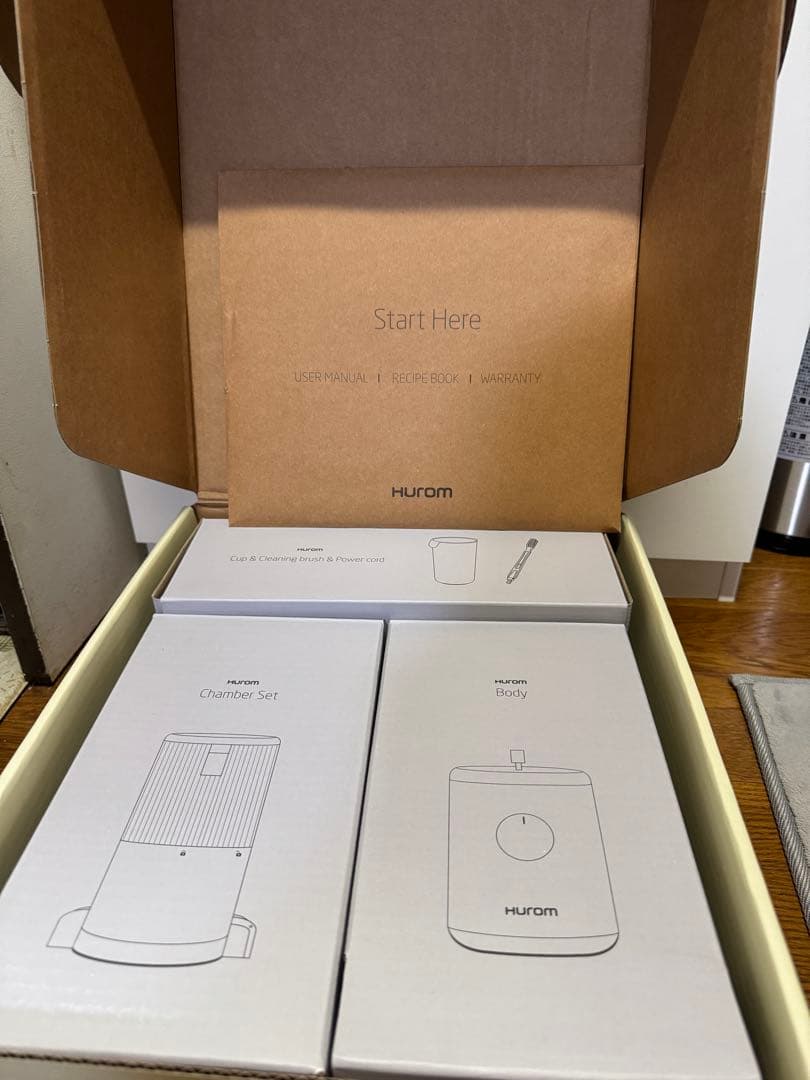 Hurom ジューサー ホワイト スロージューサー H310A ホワイト