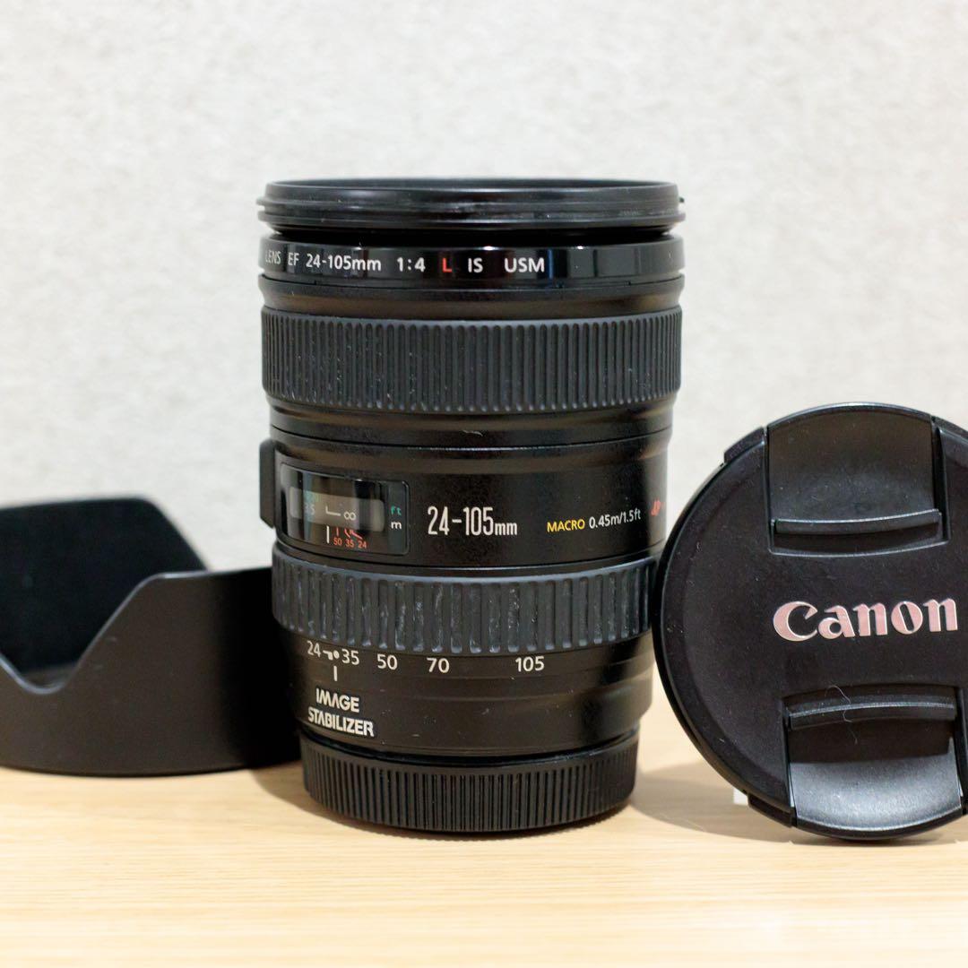 完動品 ★ EF 24-105mm F4 L IS USM ★フード付き