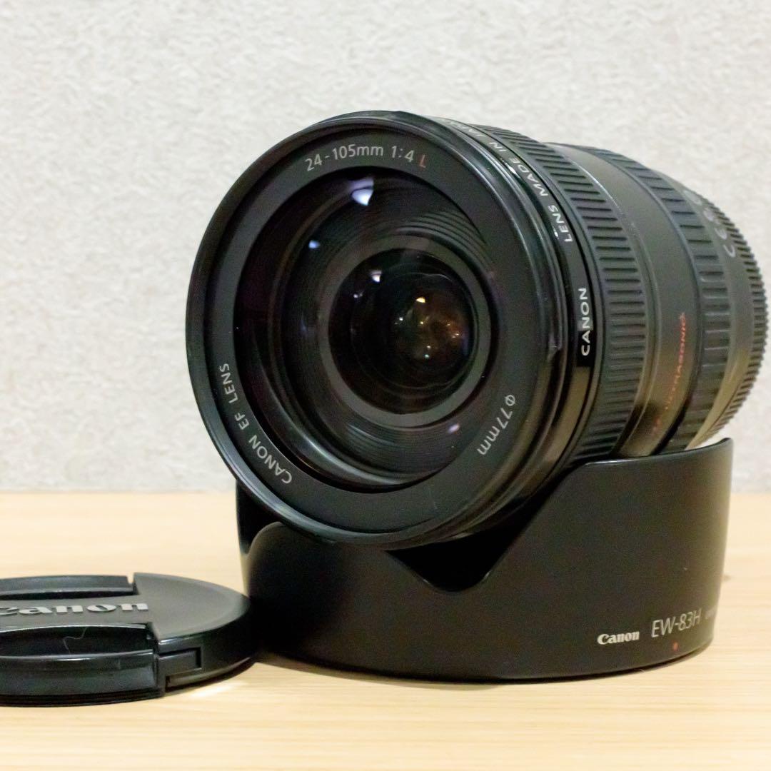 完動品 ★ EF 24-105mm F4 L IS USM ★フード付き