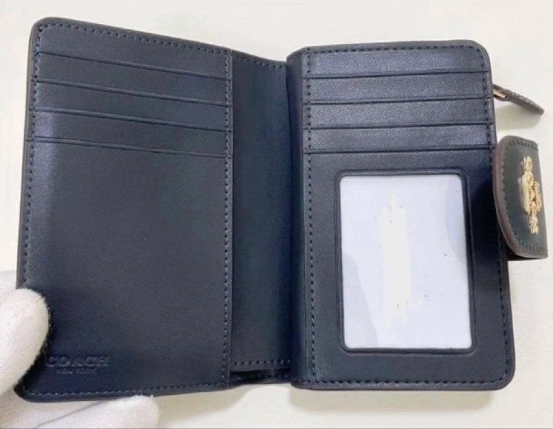 COACH チェリー柄 二つ折り財布　CZ342