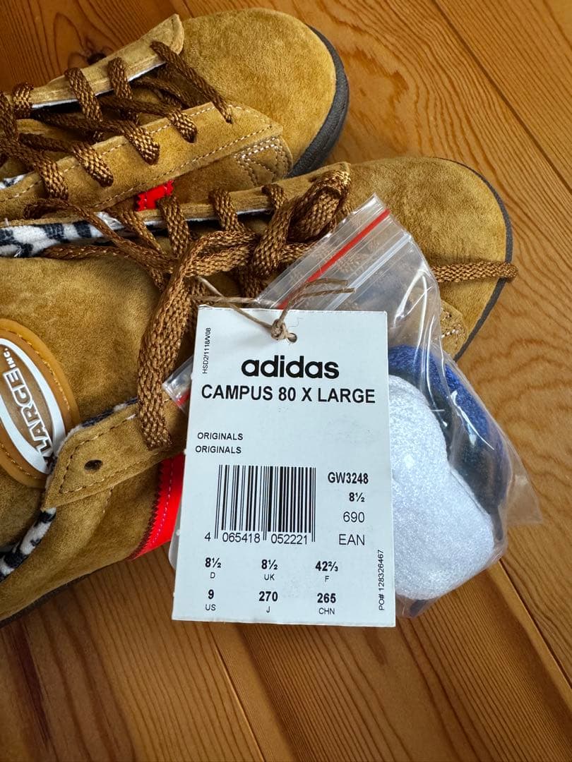 新品　箱付　adidas CAMPUS 80 X LARGE 8 1/2