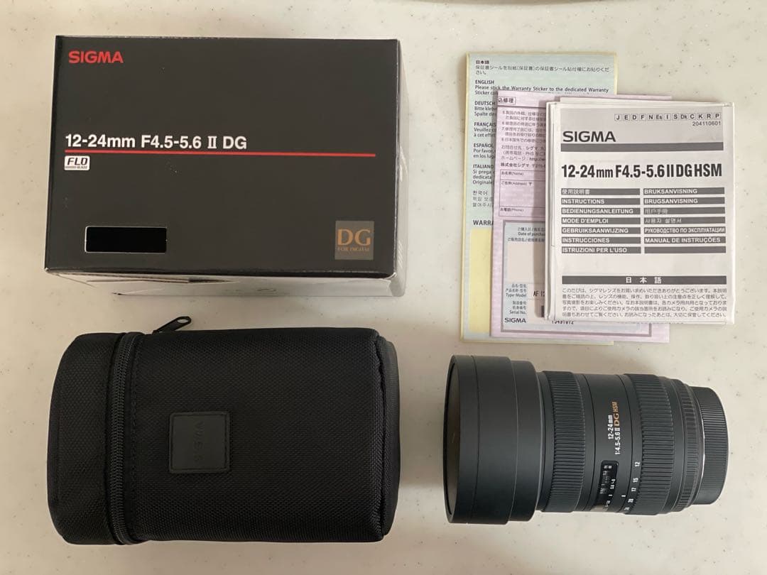 [未使用]SIGMA ズームレンズ　12-24mm F4.5-5.6 ii DG