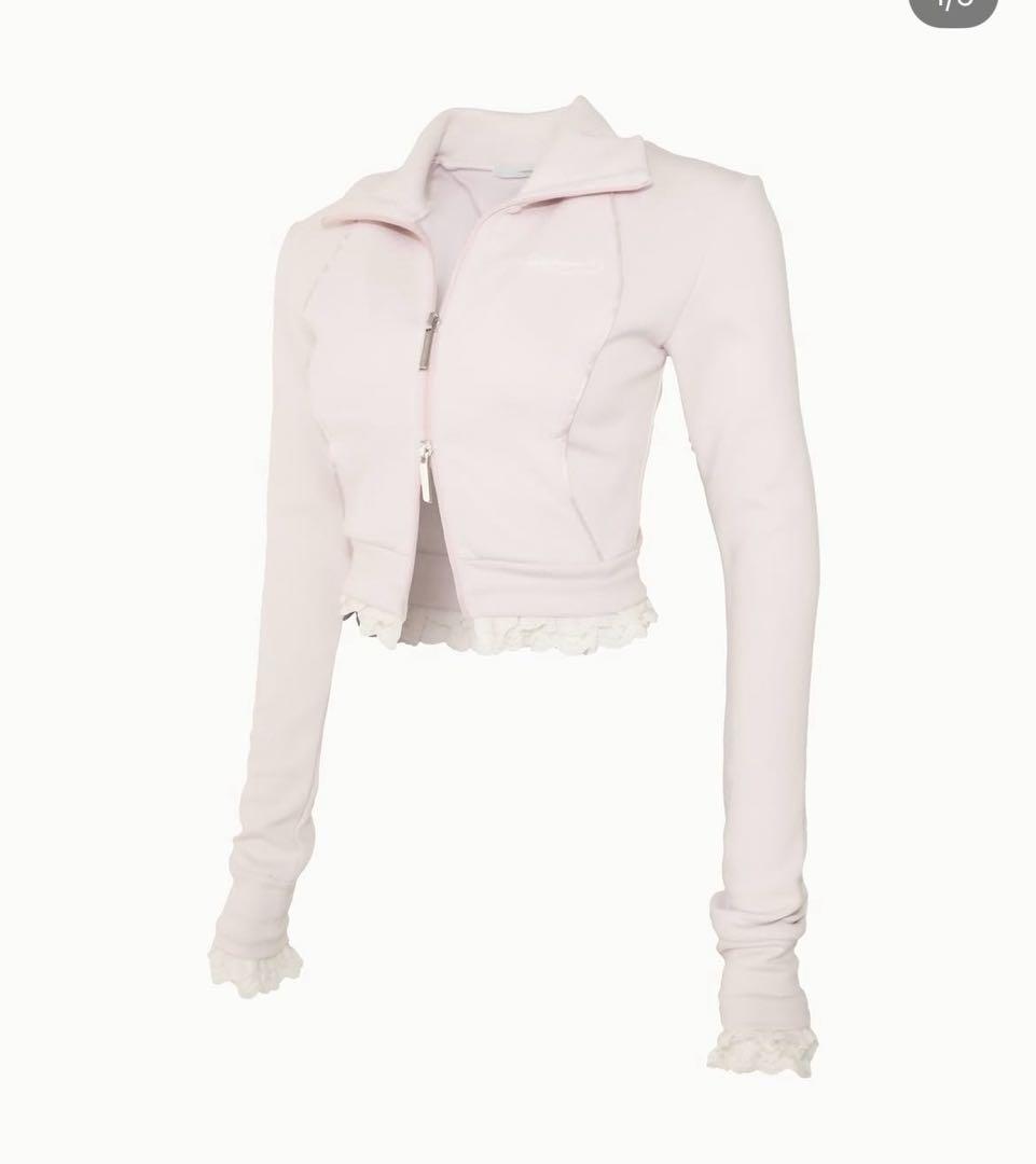 トップス S track jersey jacket lace (pink)