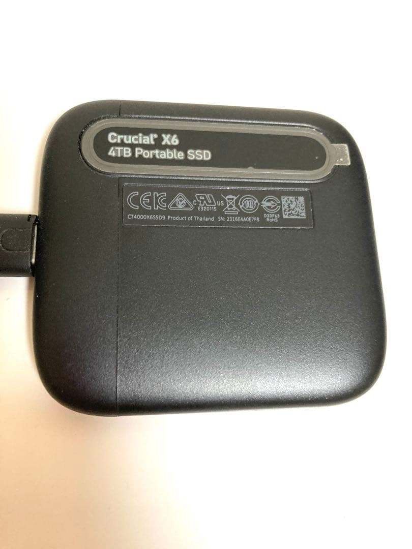 S*い様 Crucial X6 4TB ポータブルSSD