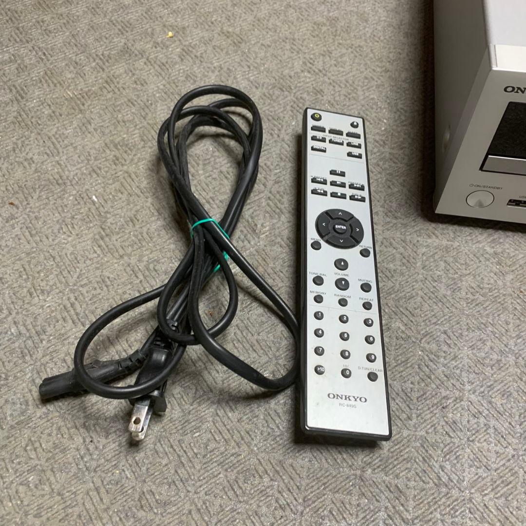 K743 ONKYO CR-555 CD ミニコンポ リモコン付き
