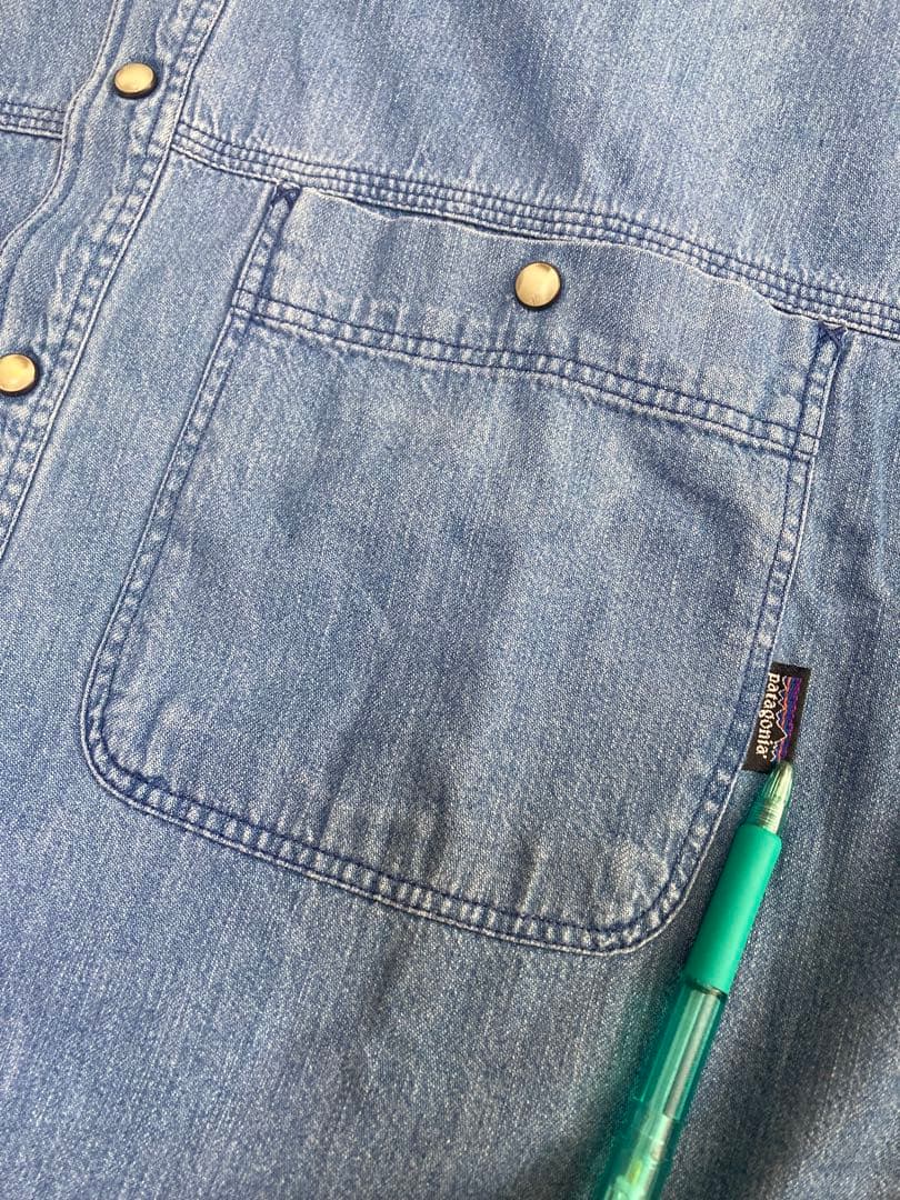 パタゴニア　メンズ・カラード・リングスパン・シャツ Indigo M 90’s