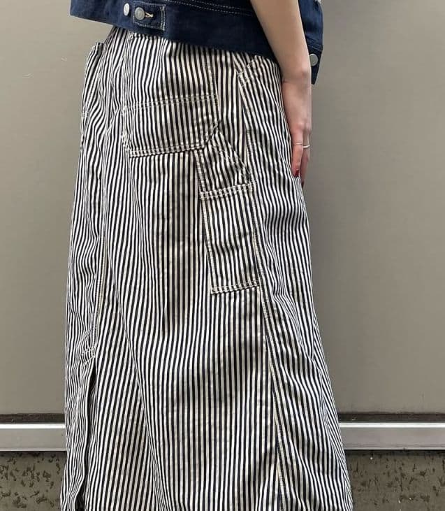 45R45rpm モンプチデニムのペインタースカート