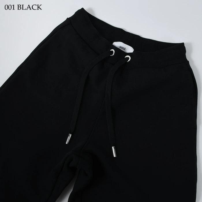 【新品】AMI PARIS アミパリス スウェットパンツ 黒 L ハート刺繍