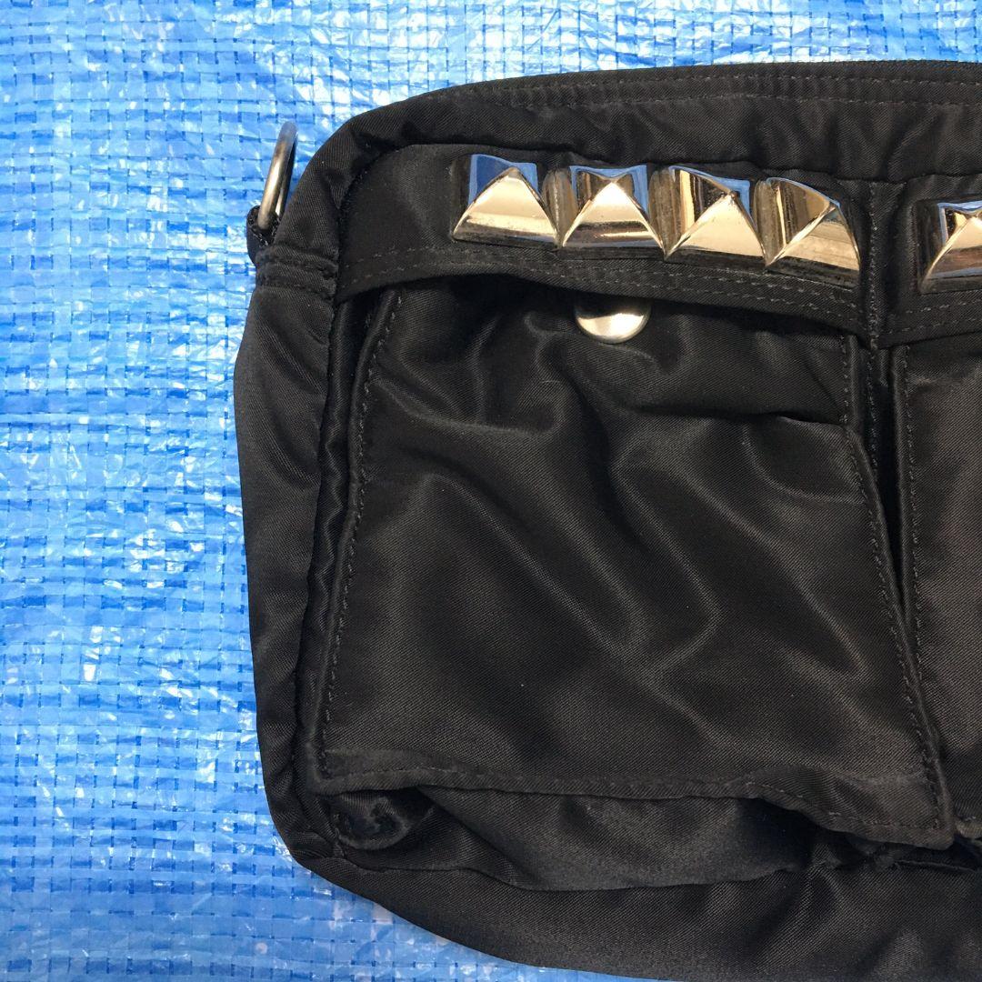 ポーター　ジャムホームメイド ショルダーバッグ スタッズ ナイロン 黒