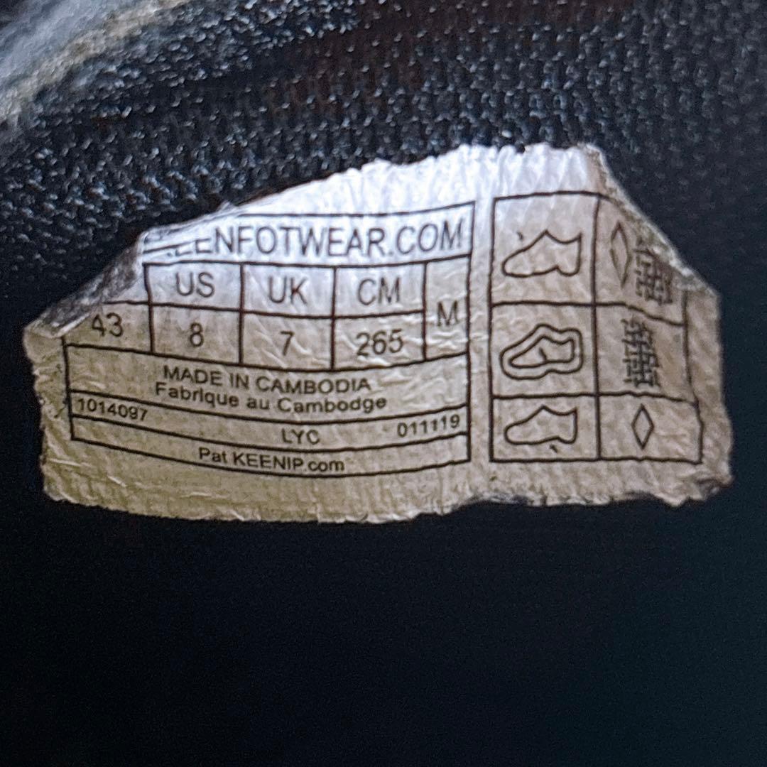 美品 キーン ジャスパー ロックスSP 26.5 オールブラック スニーカー