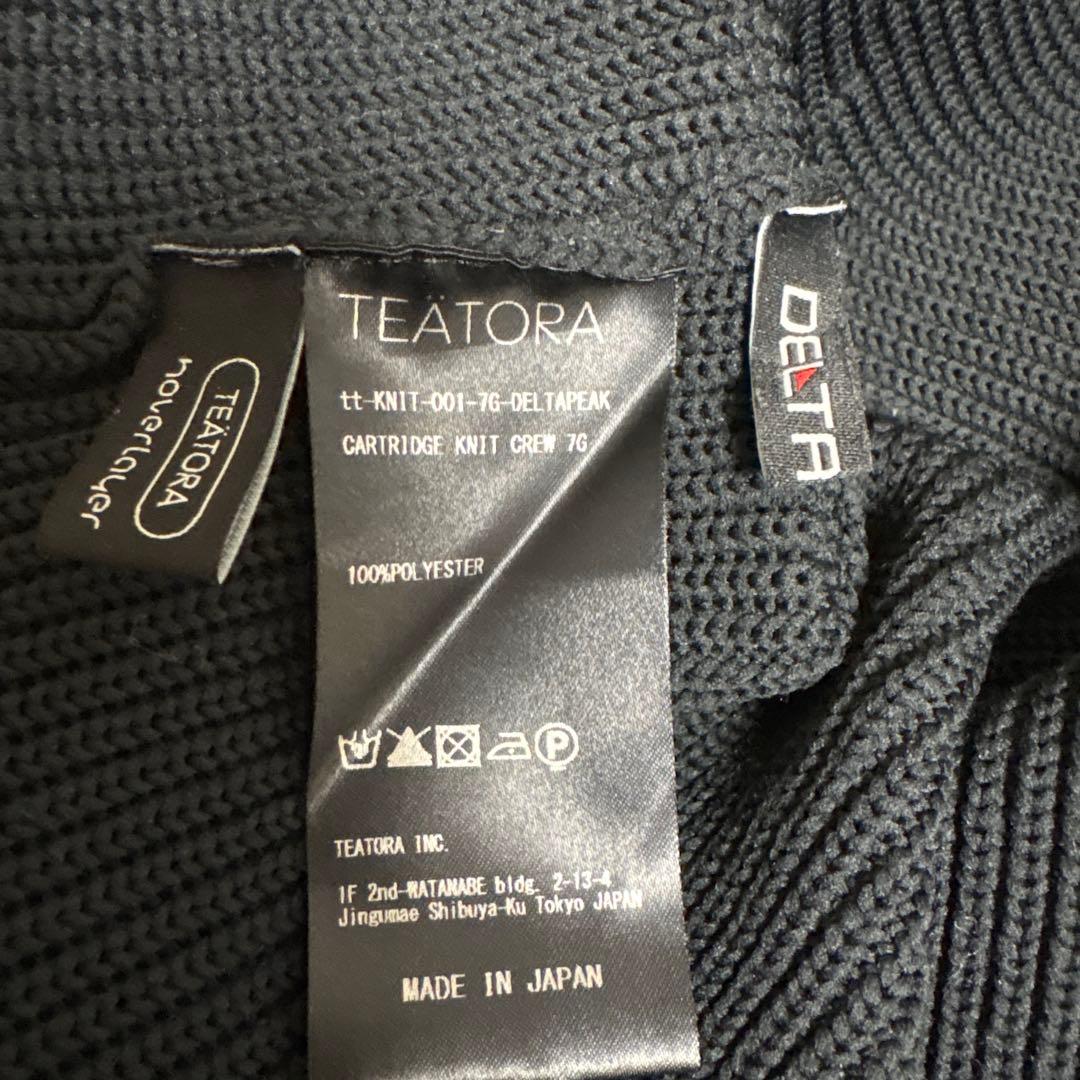TEATORA 7G CARTRIDGE KNIT ニット 黒 テアトラ