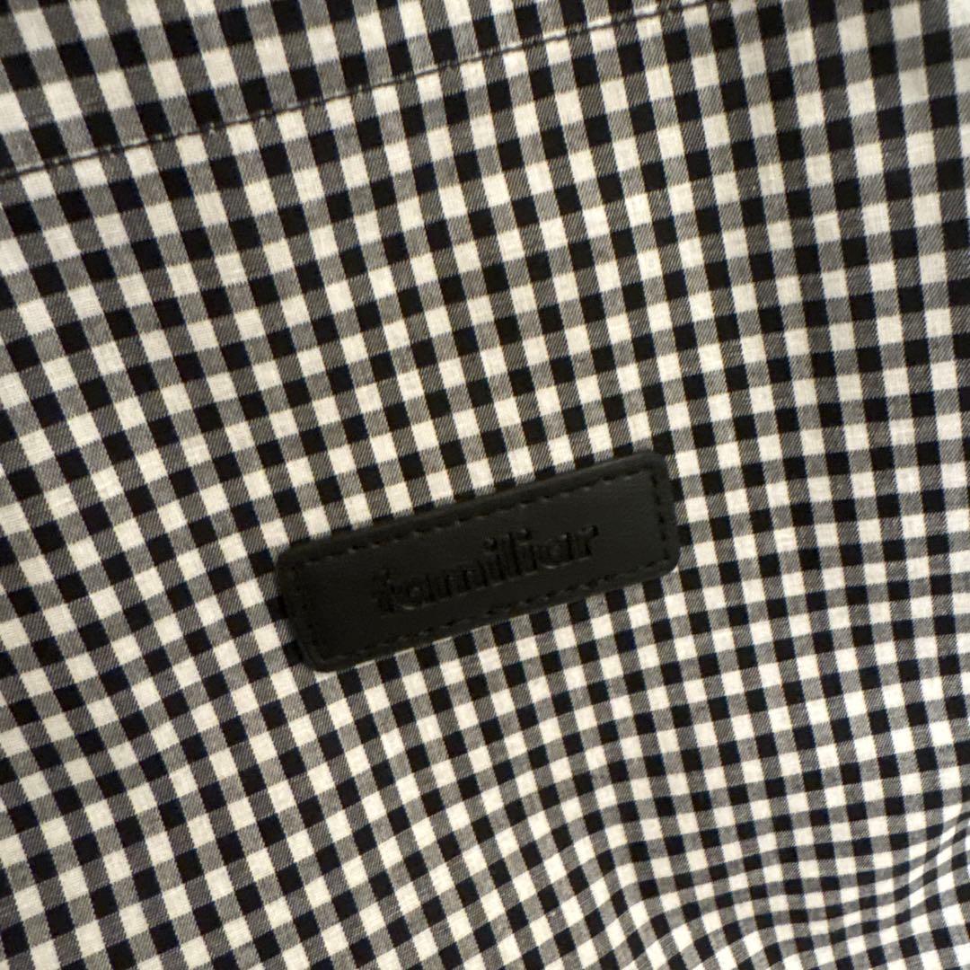 ファミリア　ギンガムチェックトート