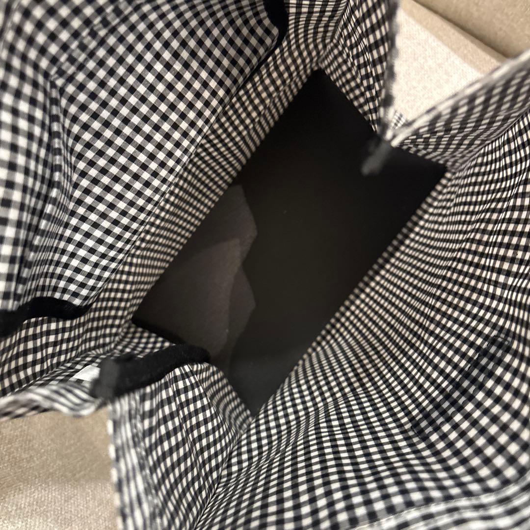 ファミリア　ギンガムチェックトート