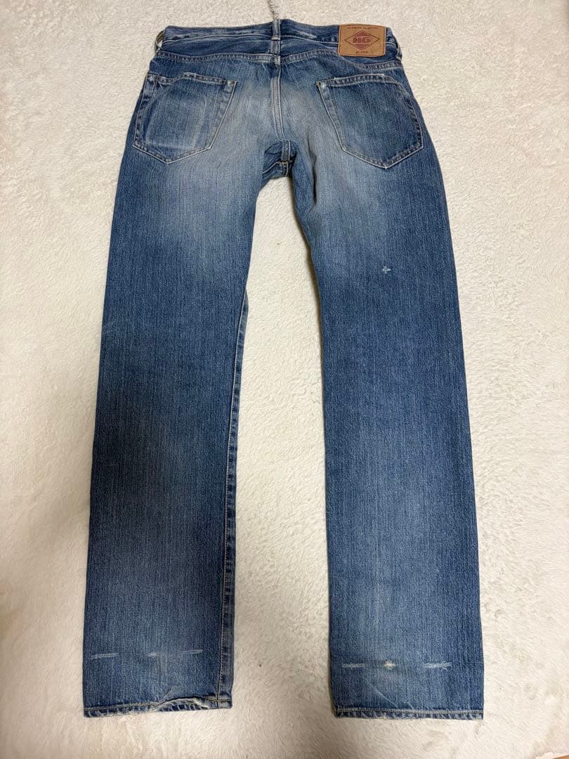 hysteric glamour スタッズデニム　落書きロゴ　ダメージ