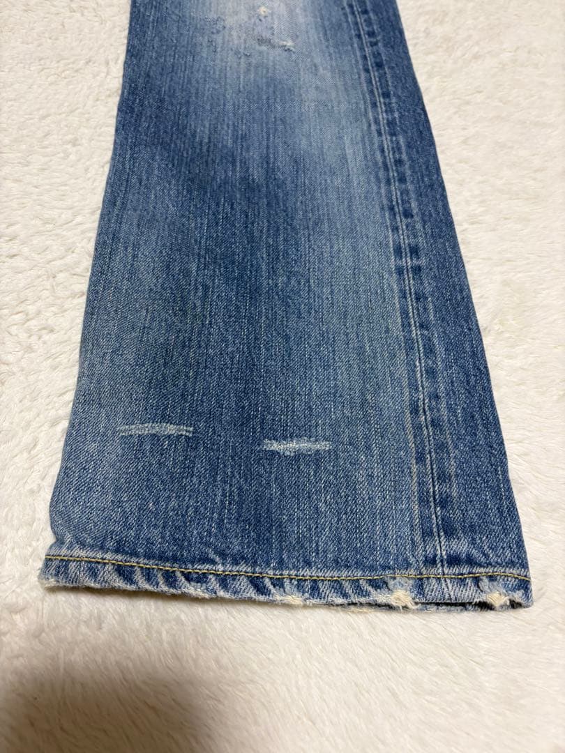 hysteric glamour スタッズデニム　落書きロゴ　ダメージ