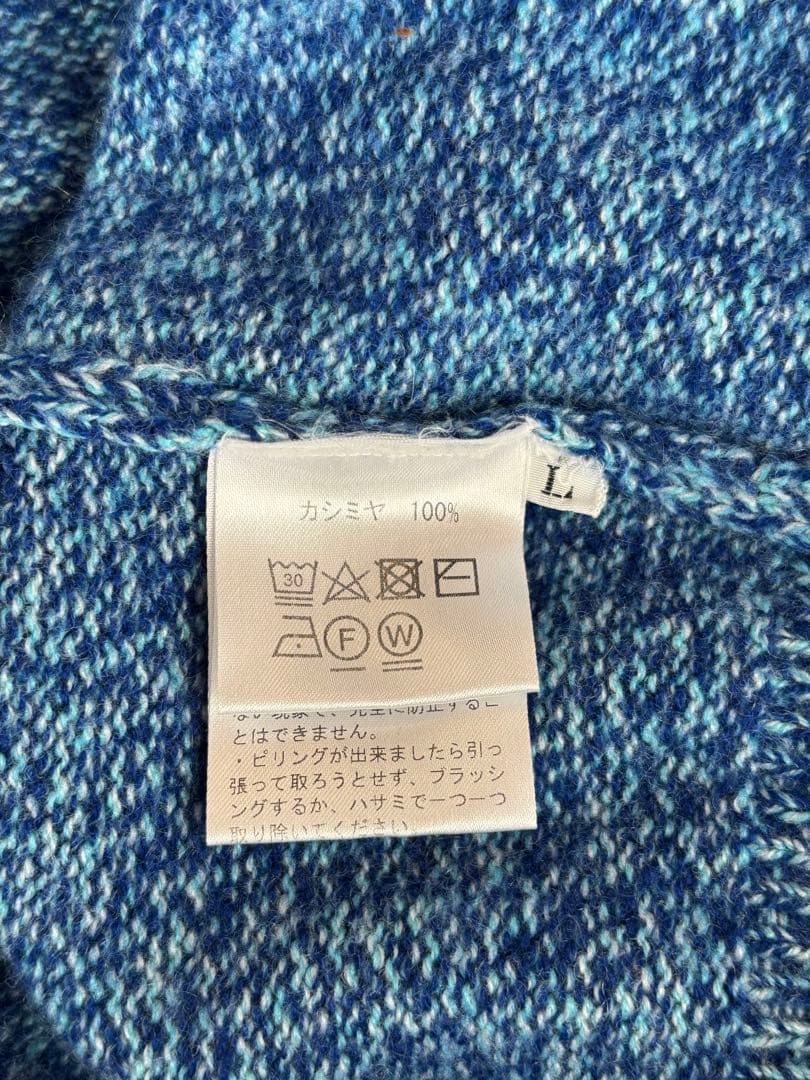 Factelier by UTO カシミヤ セーター メンズ/杢ブルー