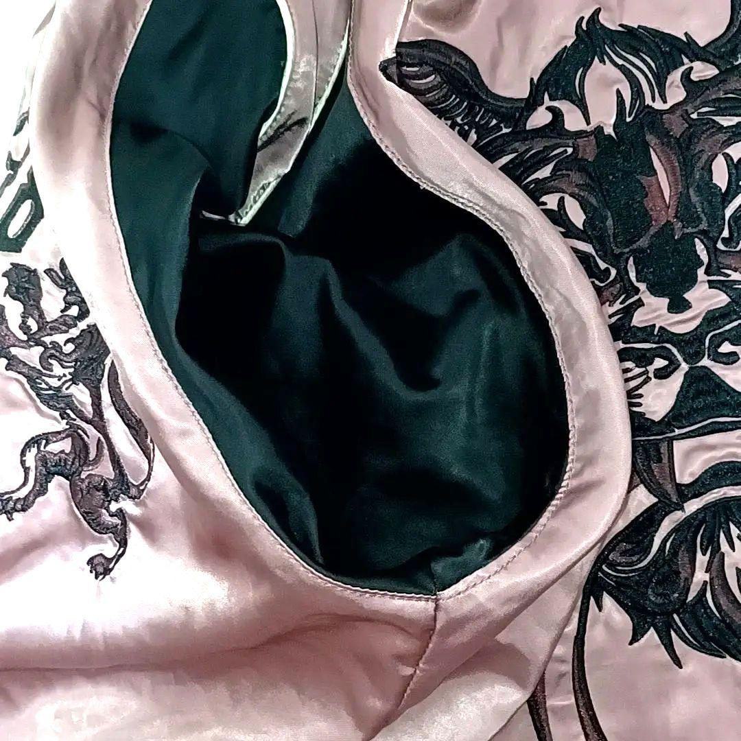 天使てち　美品★DIESEL1978　刺繍　ウルフ　リバーシブルスカジャン