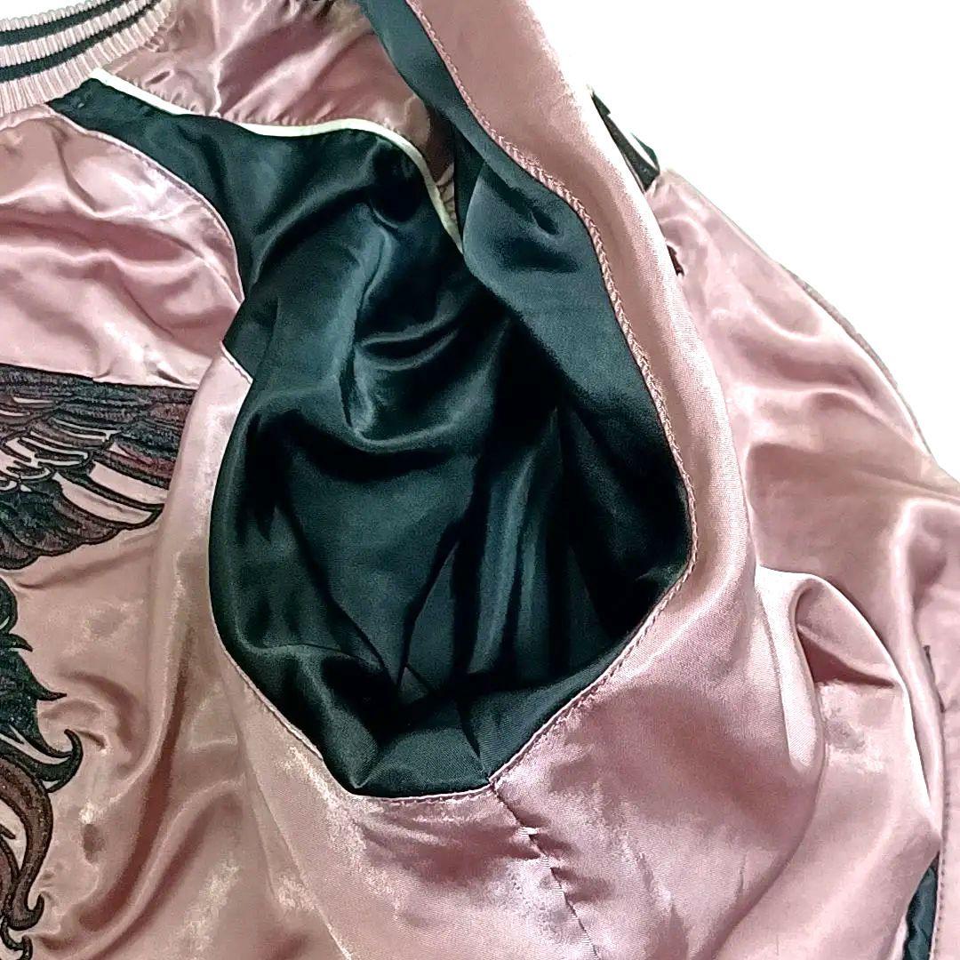 天使てち　美品★DIESEL1978　刺繍　ウルフ　リバーシブルスカジャン