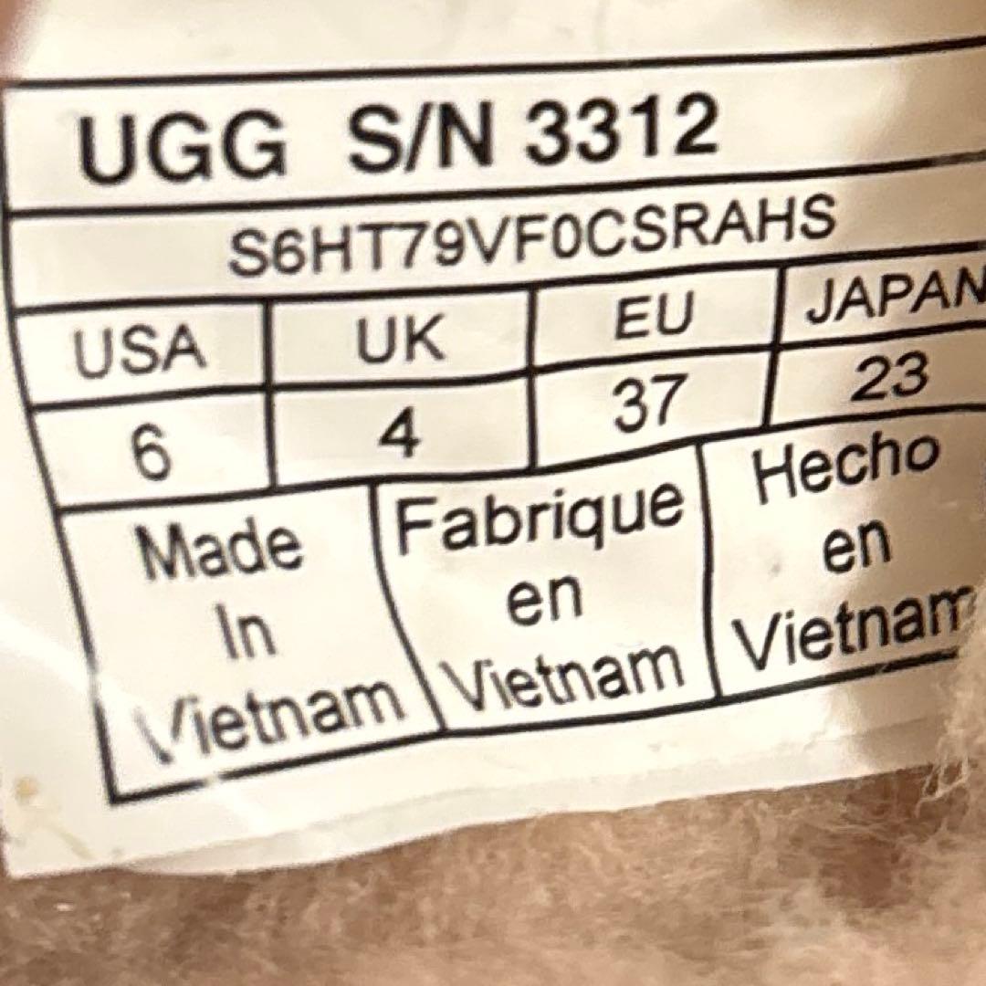 【レア カラー】UGG アグ　アンスレー ムートン モカシン US6 23