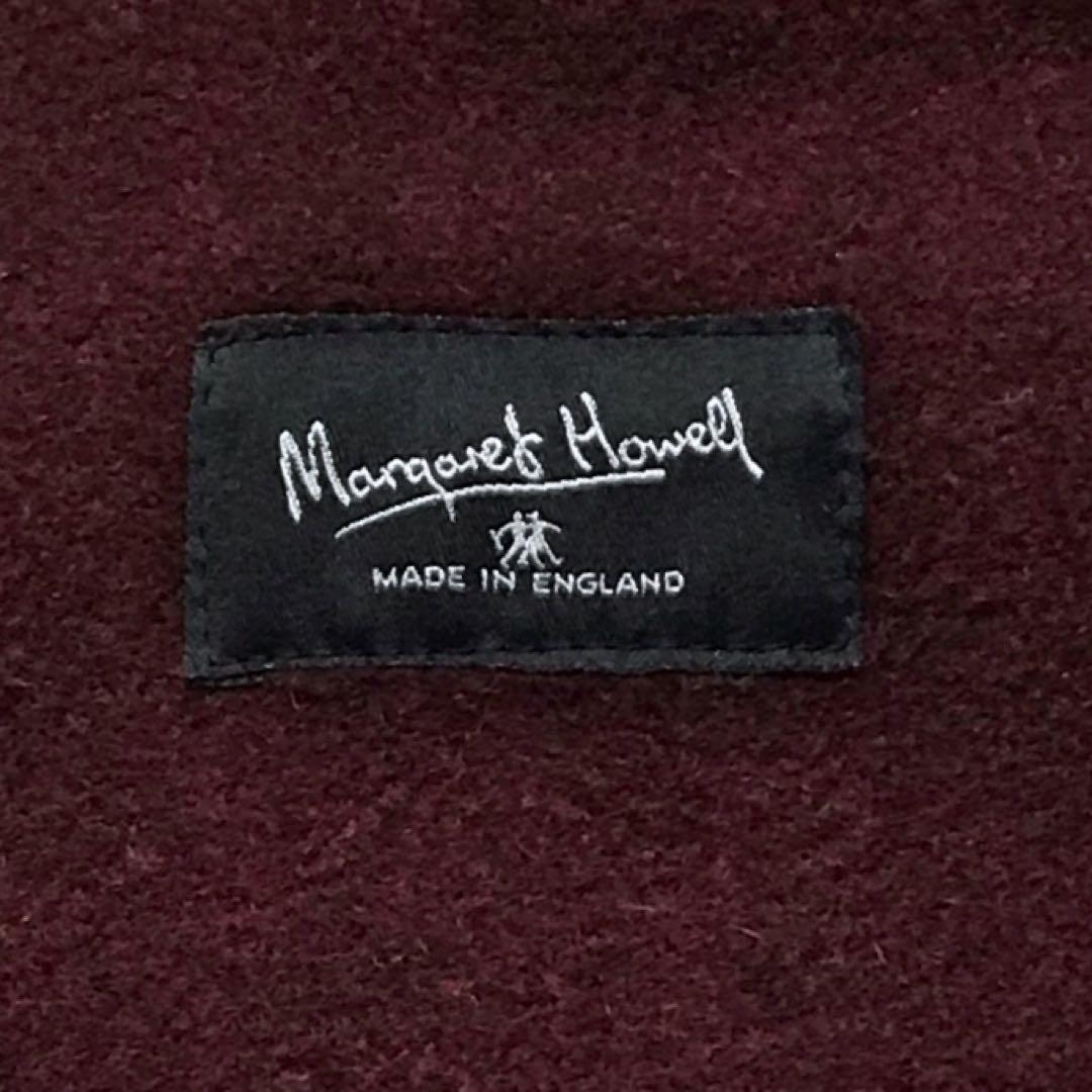 美品 マーガレットハウエル ダッフルコート 旧ロゴ 英国製 木製トグル ワイン